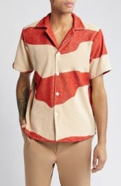 OAS Amber Dune Terry Cloth Camp Shirt at Nordstrom