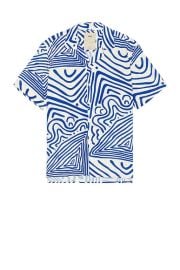 OAS Eldovado Viscose Shirt in Blue FWRD at FWRD