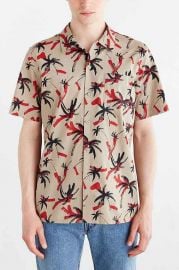 OBEY Short-Sleeve Gulf Print Button-Down Shirt at Urban Outfitters