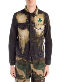 OFF-WHITE - DENIM SPOTS WASHED JACKET at Saks Fifth Avenue