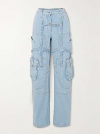 OFF-WHITE High-rise denim cargo pants NET-A-PORTER at Net a Porter