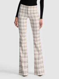 OLIVIA BOOTCUT PANT in COOL GIRL PLAID ALICE OLIVIA at Alice + Olivia