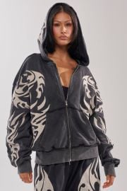 ON FIRE ZIP UP SWEATSHIRT AKIRA at Akira