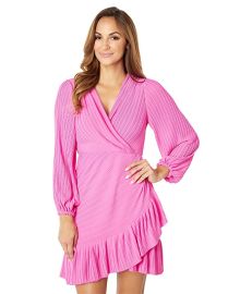 ONE33 Social Pleated V-Neck Dress  com at Zappos