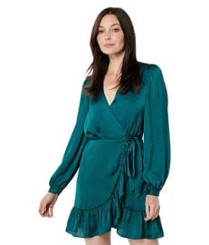 ONE33 Social Silk V-Neck Tie Dress  com at Zappos