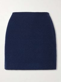 OSCAR DE LA RENTA Cotton-blend tweed mini skirt at Net a Porter