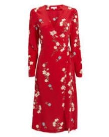 OTTAVIA PRINTED WRAP DRESS at Intermix