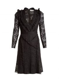 OURIKA VALENCIENNE LACE RUFFLE-TRIMMED DRESS altuzarra at Matches