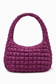 OVERSIZED QUILTED CROSSBODY BAG - LIGHT BEIGE COS at COS