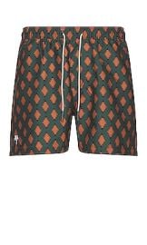Oas Smokin Rustic Swim Shorts In Green at Revolve