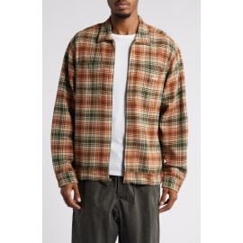 Obey Alton Plaid Zip-Up Shirt Jacket at Nordstrom