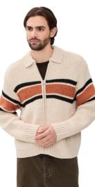 Obey Bernard Zip Sweater Birch Multi XL at Shopbop