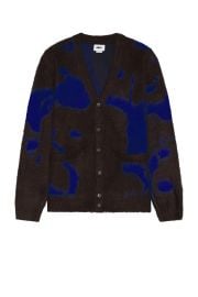 Obey Luka Splatter Cardigan In Java Brown Mult at Revolve