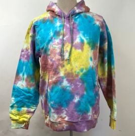 Obey Menaposs Sustainable Hoodie Sweatshirt Mini Bold AI Aqua Tie Dye Size L NWT 193259603808 eBay at eBay