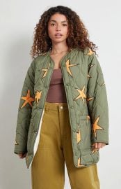 Obey Scribbly Stars Reversible Liner Jacket at PacSun