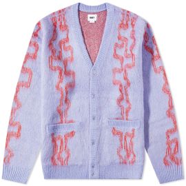 Obey Temple Cardigan Digital Violet Multi END US at End