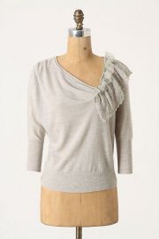 Oblique Pointelle Pullover at Anthropologie