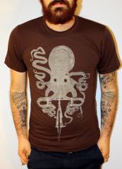 Octopus on a Bike Tee at Dark Cycle Clothing