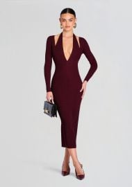 Odelia Metallic Knit Dress at Retrofete