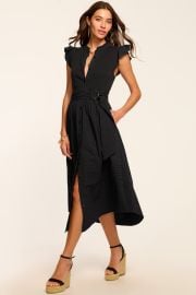 Odessa Cotton Knit Combo Midi Dress at Ramy Brook