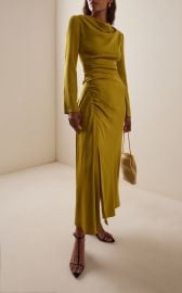 Odessa Draped Midi Dress By Simkhai at Moda Operandi