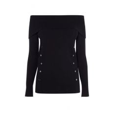 Off-Shoulder Fitted Jumper at Karen Millen