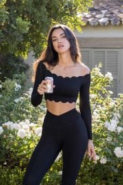 Off Shoulder Long Sleeve Crop Top Charming Crop Top WISKII Active at Wiskii