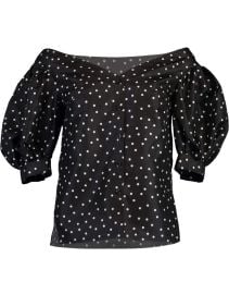 WornOnTV: Charlotte’s black dotted off shoulder top on And Just Like ...