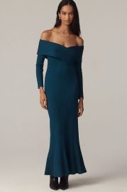 Off-Shoulder Slim Sweater Dress at Anthropologie