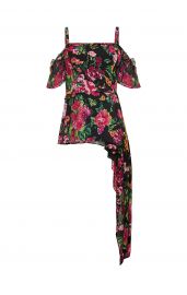 Off-The-Shoulder Floral Drape Top at Bcbg