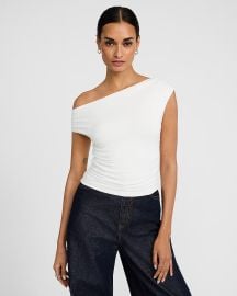 Off The Shoulder Ruched Top at Express