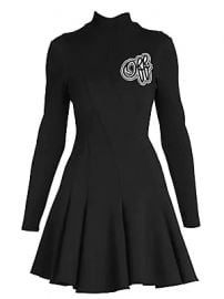 Off-White - Cheerleader Multi-Wave Turtleneck Dress at Saks Fifth Avenue