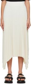 Off-White Ade Midi Skirt by Joseph on Sale at Ssense