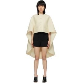 Off-White Asymmetric Cape Jacket at ssense