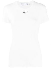 Off-White Basic Ribbed T-shirt - Farfetch at Farfetch