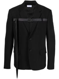 Off-White Buckled single-breasted Blazer Black at Farfetch