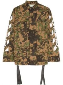 Off-White Camouflage Print Field Jacket - Farfetch at Farfetch