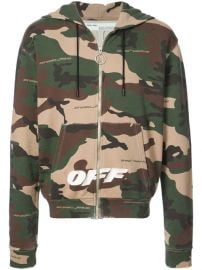 Off-White Camouflage Print Hoodie - Farfetch at Farfetch