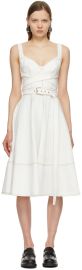 Off-White Denim 50s Dress by Alexander McQueen on Sale at ssense