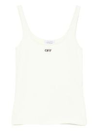 Off-White Logo Tank Top Neutrals at Farfetch
