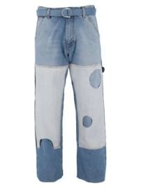 Off White Meteor Cutout Patch Straight Carpenter Jeans at Saks Off 5th