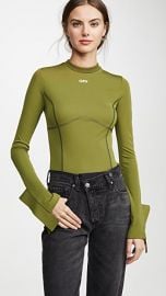 Off-White Multi Detail Long Sleeve Top at Shopbop