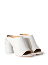 Off-White Spring Leather Mules - at Farfetch