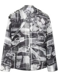 Off White X Ray print silk shirt at Farfetch