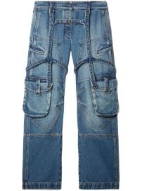 Off-White harness-detail Cargo Jeans Blue at Farfetch