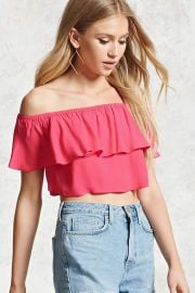 Off-the-Shoulder Flounce Top   Forever 21 - 2000134437 at Forever 21