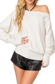 Off the Shoulder Oversize Sweater at Nordstrom