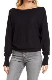 Off the Shoulder Thermal Knit Top at Nordstrom