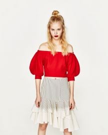 Off the Shoulder Top at Zara