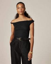 Off-the-shoulder Twist Tank Top In Matte Jersey For Women JCrew at J. Crew